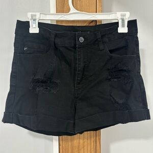 Kancan brand black jean shorts